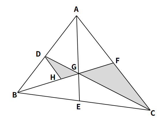 三角形の重心の問題図